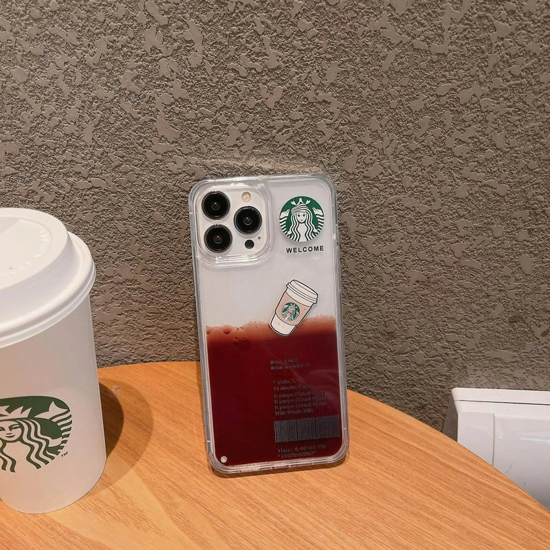 Capa de iPhone Starbucks - Café com leite e Café puro