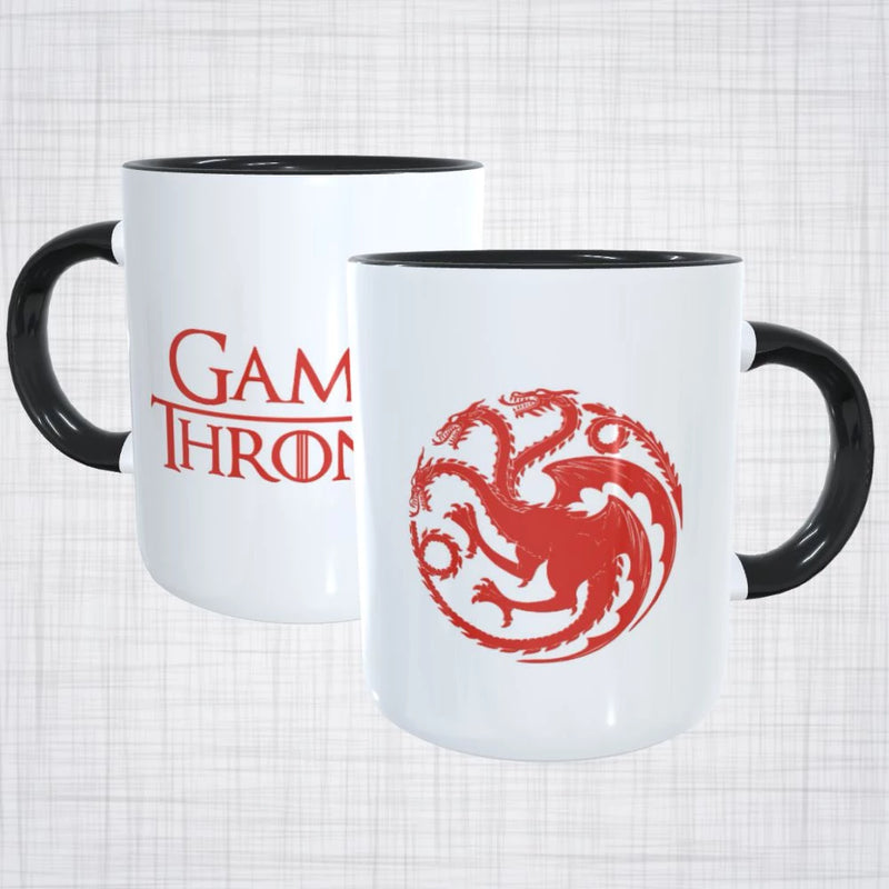 Caneca de Porcelana Game of Thrones Casa Targaryen