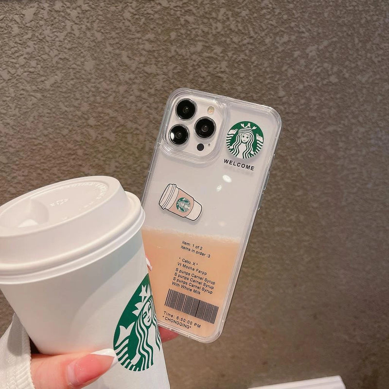 Capa de iPhone Starbucks - Café com leite e Café puro