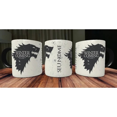 Caneca Mágica Game Of Thrones da Casa Stark