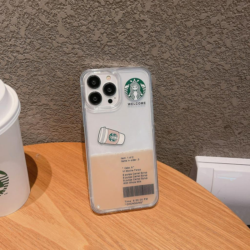 Capa de iPhone Starbucks - Café com leite e Café puro