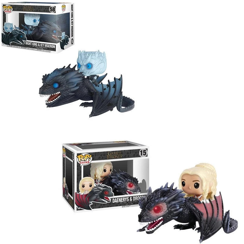 Funko Pop Daenerys Targaryen, Rei da Noite e os seus Dragões