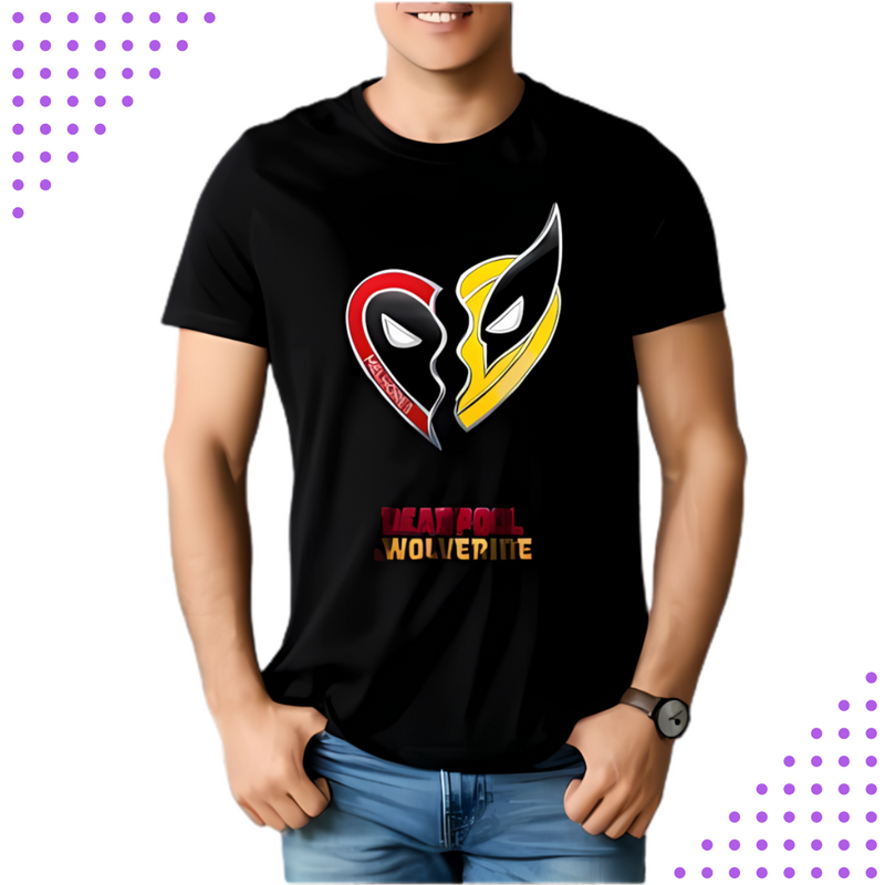 Camiseta Deadpool e Wolverine Melhores Amigos