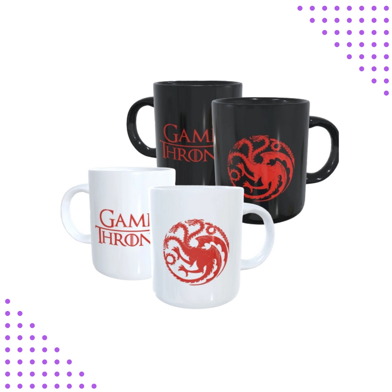 Caneca de Porcelana Game of Thrones Casa Targaryen