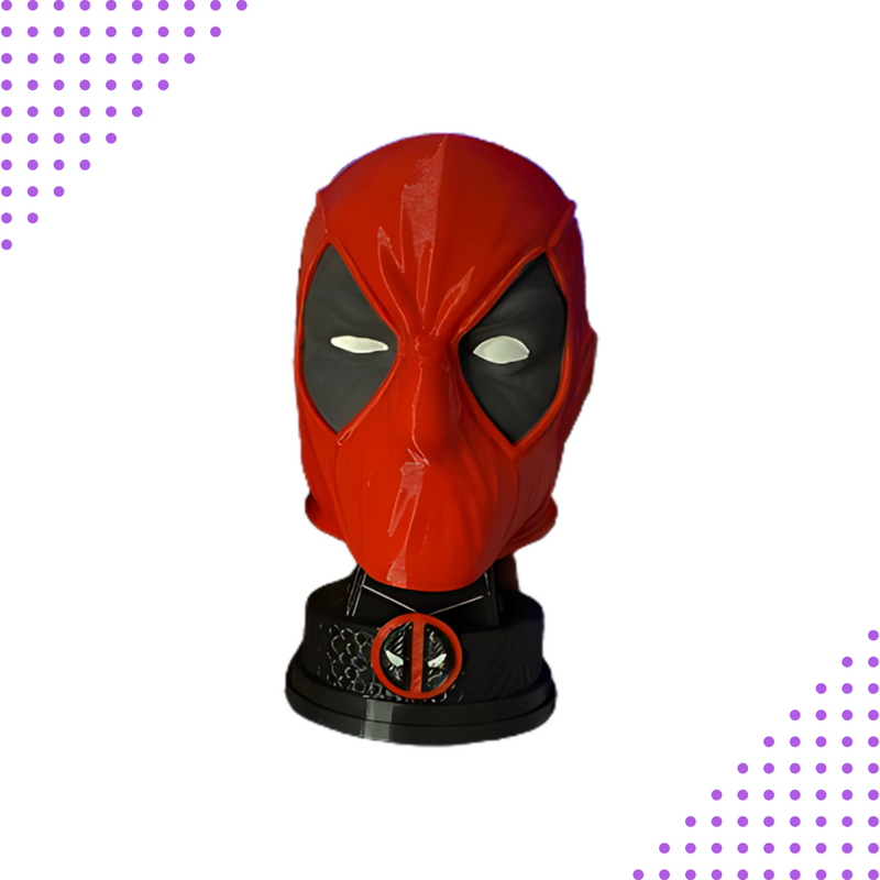 Busto Decorativo Cabeça do Deadpool