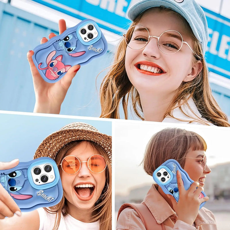 Capinha Stitch de Silicone para iPhone