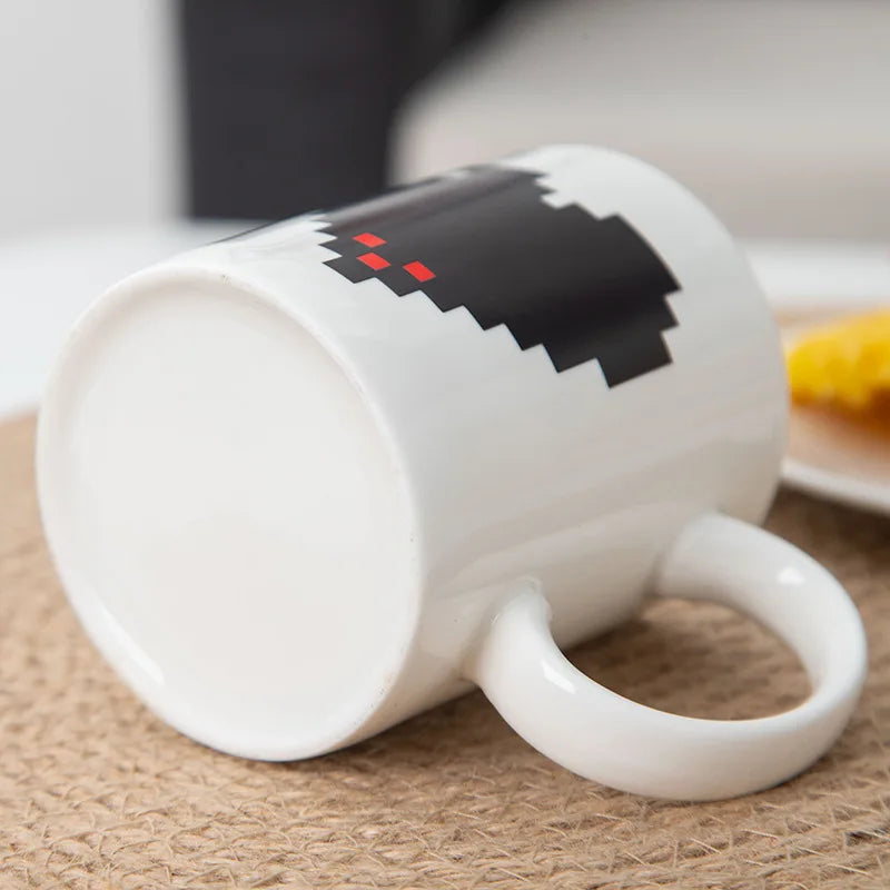 Caneca Mágica Coração do Minecraft 330ML