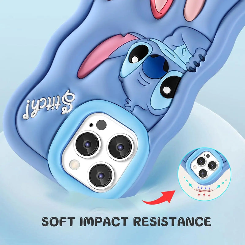 Capinha Stitch de Silicone para iPhone