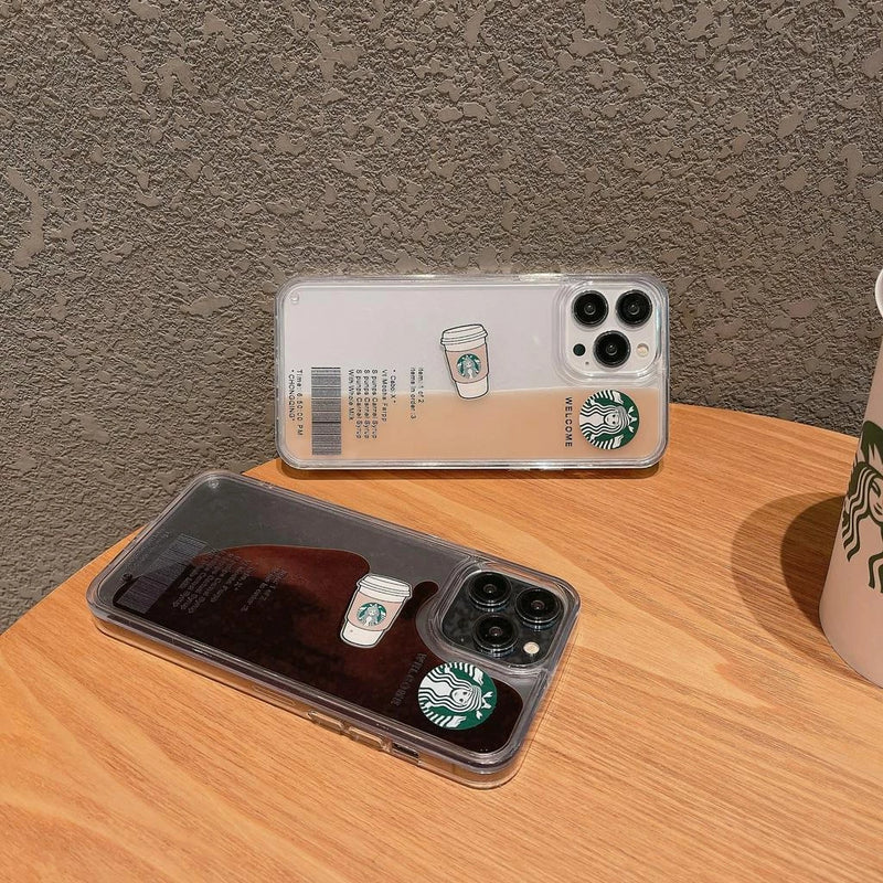 Capa de iPhone Starbucks - Café com leite e Café puro