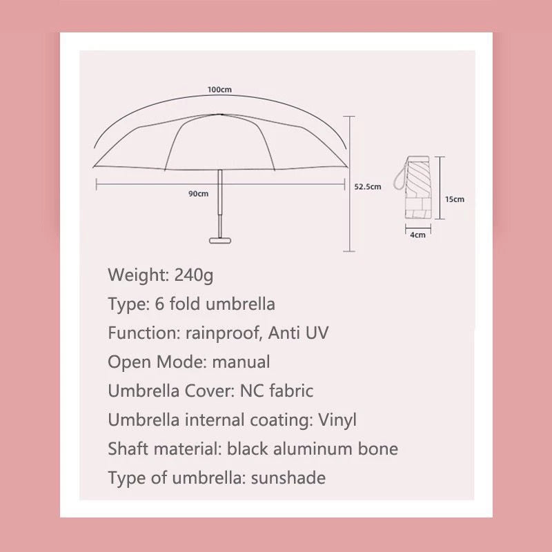 Guarda Chuva Ultra Light Compacto