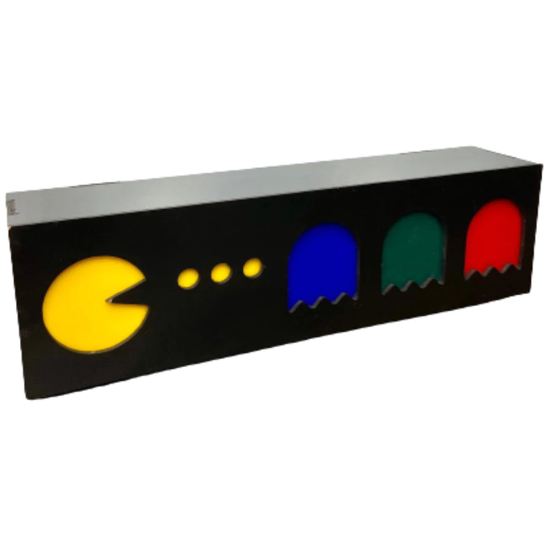 Abajur PACMAN e FANTASMAS - Luminária de mesa LED Gamer Geek