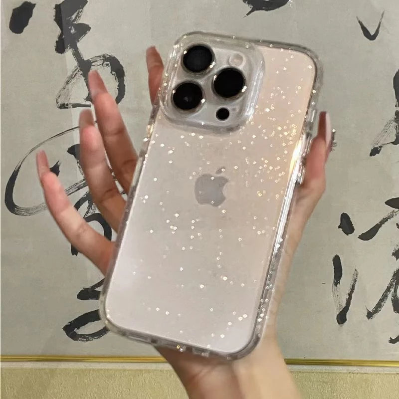 Capa de iPhone Anti-Impacto Glitter Brilhante