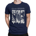 Camiseta Game Of Thrones 3 Brasões (Casas Stark Targaryen Lannister)