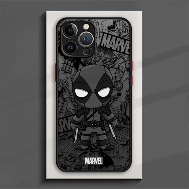 Capa para iPhone Marvel (homem aranha, homem de ferro e deadpool)